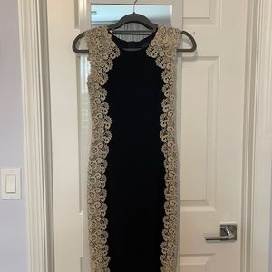Elegant black and gold dress